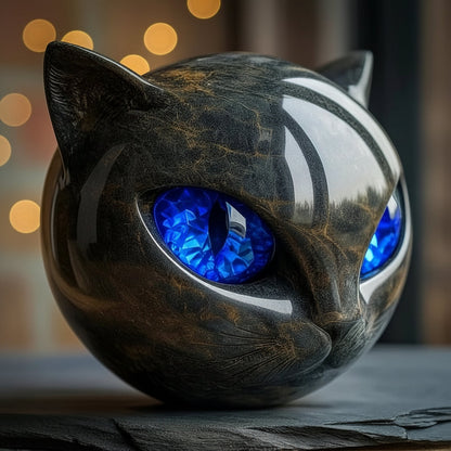 Modern Cat Sculpture Home Accent