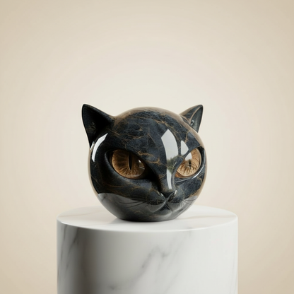 Modern Cat Sculpture Home Accent