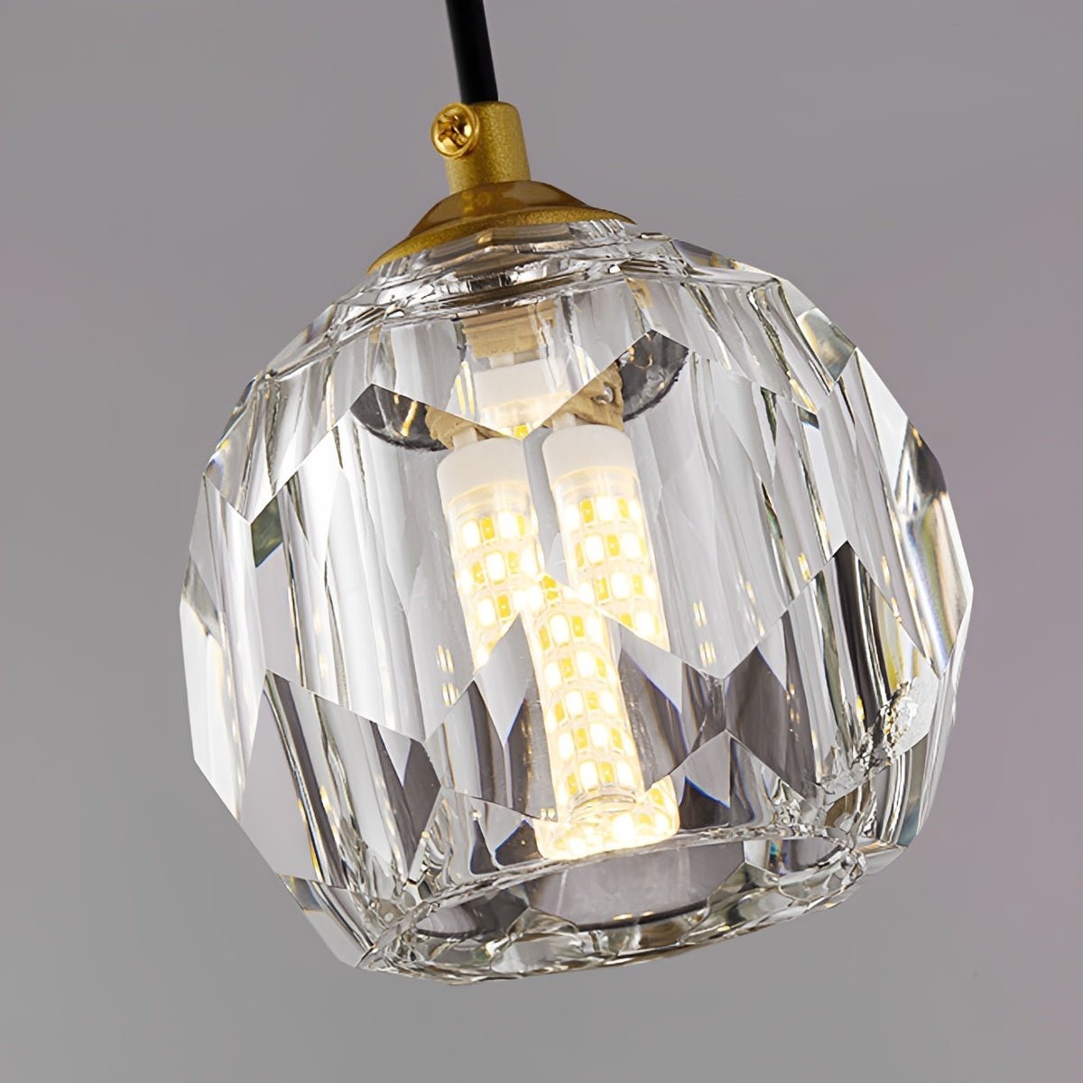 Dimmable Modern Luxury Brass Crystal Pendant Lights