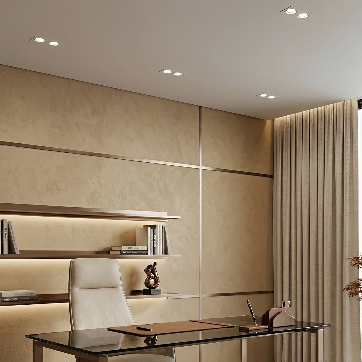 Dimmable Modern Minimalist 2-Lights Ceiling Downlight Recessed LED Spotlight
