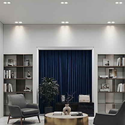 Dimmable Modern Minimalist 2-Lights Ceiling Downlight Recessed LED Spotlight