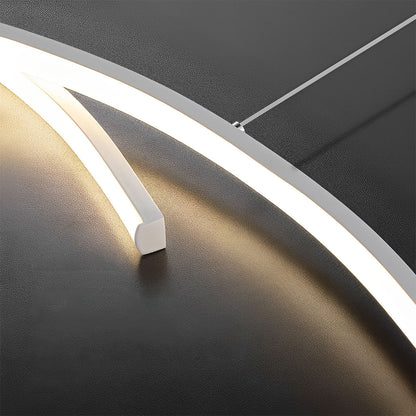 Modern Minimalist Double Wave LED Pendant Light