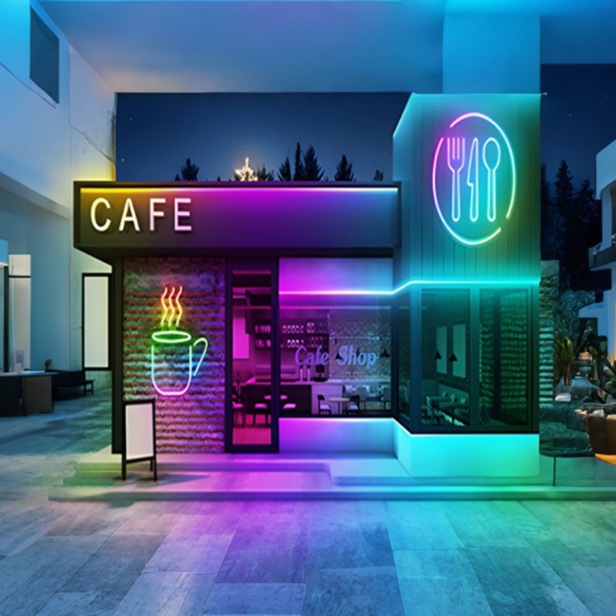 Waterproof DIY RGB Smart Atmosphere Neon LED Strip Light