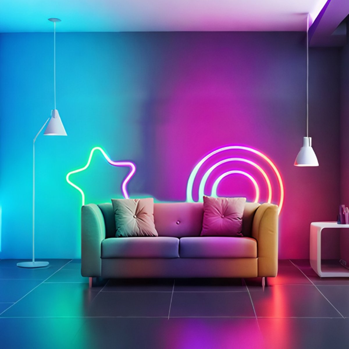 Waterproof DIY RGB Smart Atmosphere Neon LED Strip Light