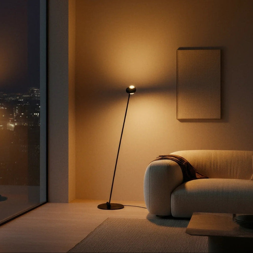 Modern Adjustable Dual-Head Arch Floor Lamp