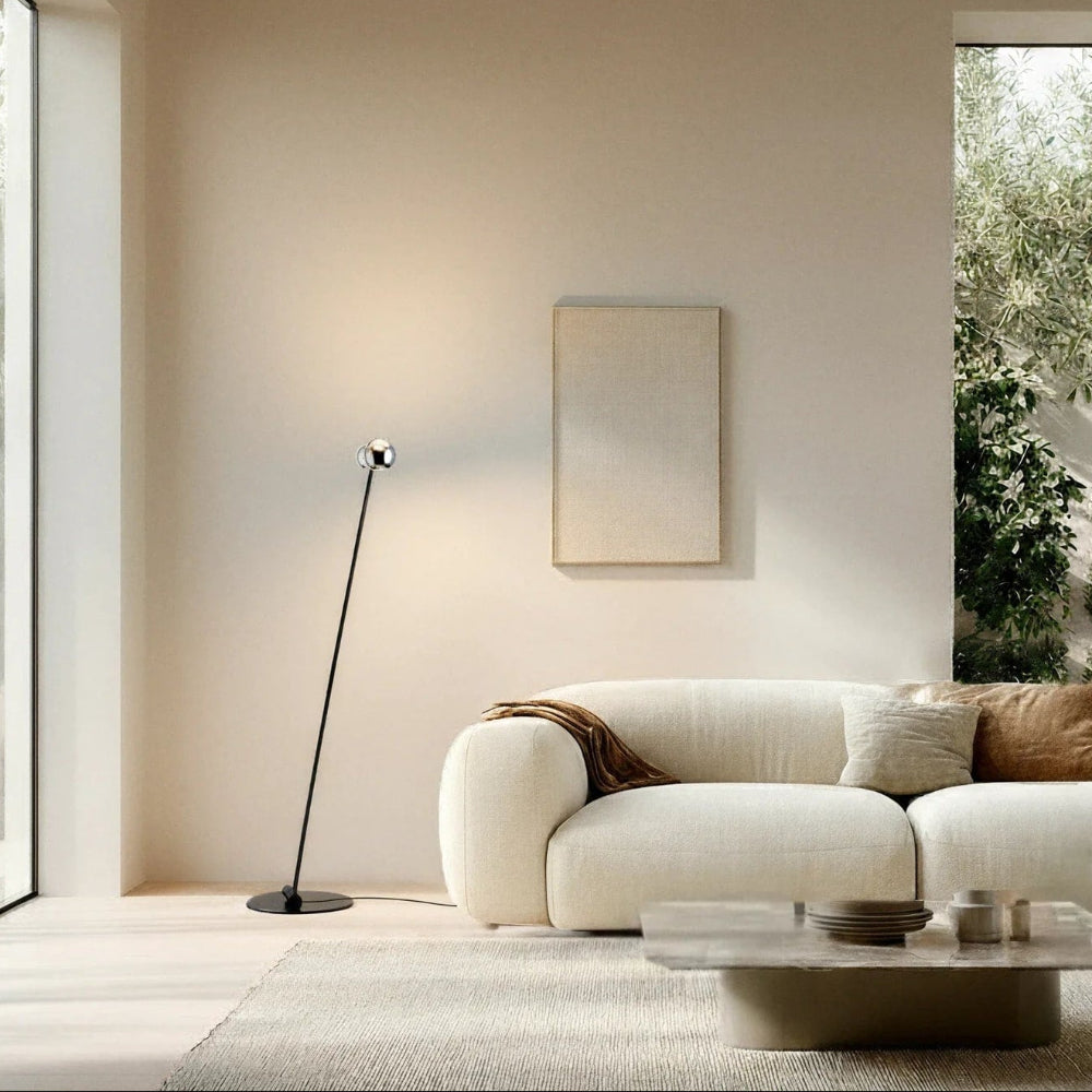 Modern Adjustable Dual-Head Arch Floor Lamp