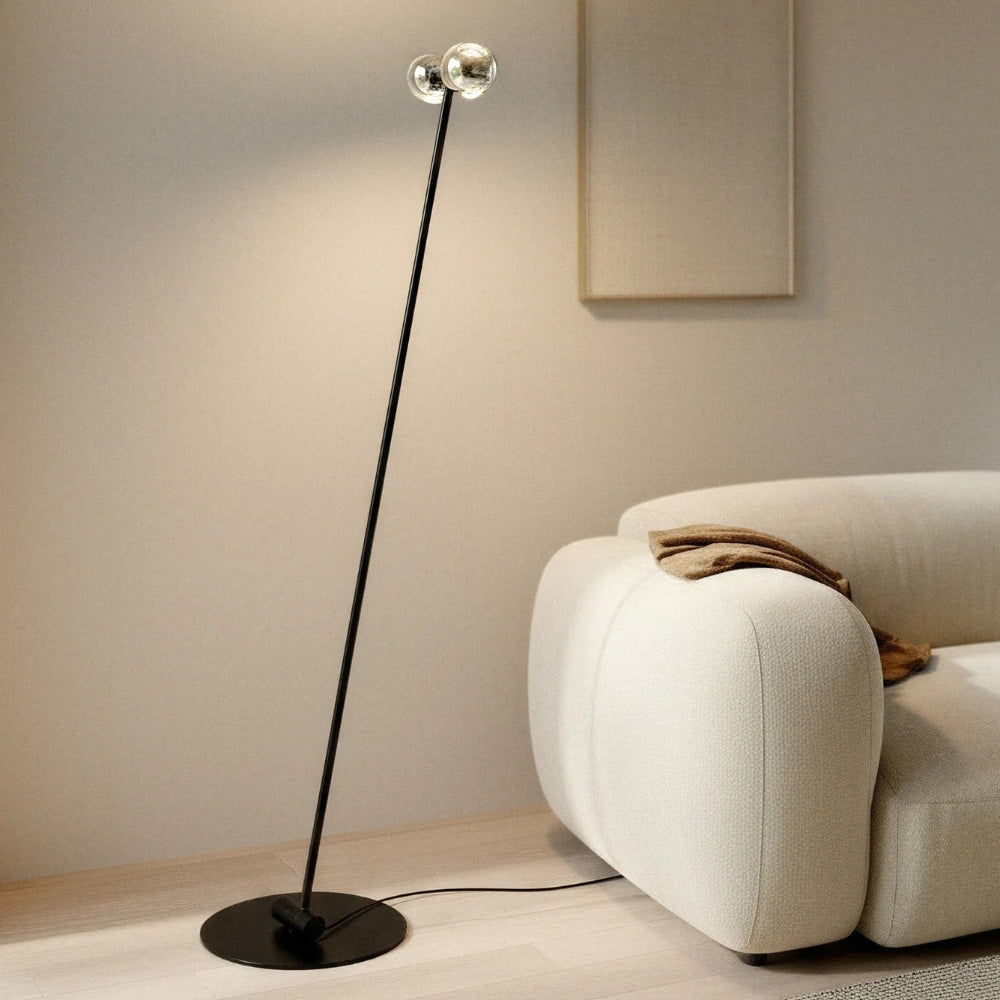 Modern Adjustable Dual-Head Arch Floor Lamp