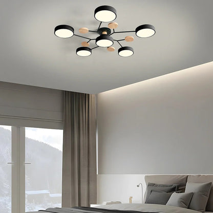 Energy-Efficient LED Semi-Flush Ceiling Chandelier