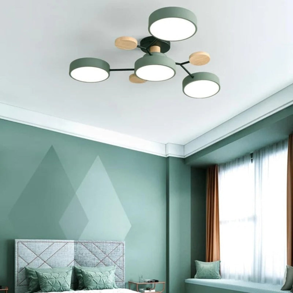 Energy-Efficient LED Semi-Flush Ceiling Chandelier