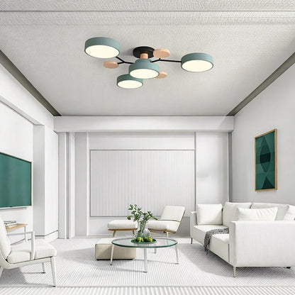 Energy-Efficient LED Semi-Flush Ceiling Chandelier