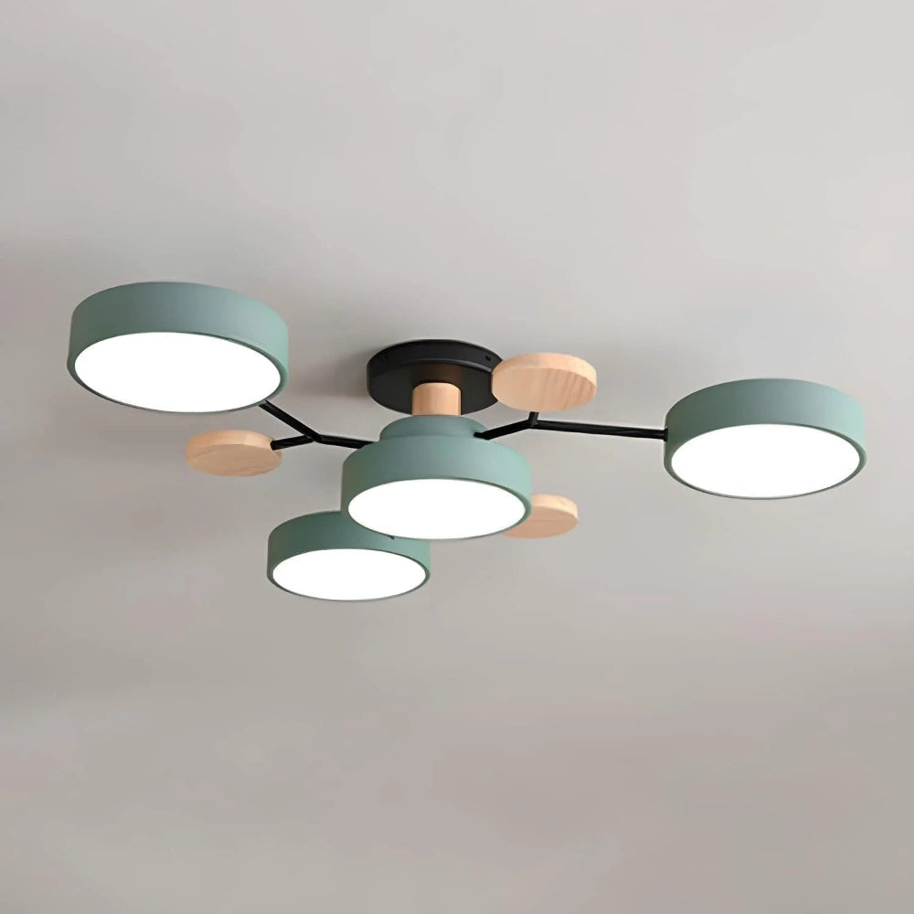 Energy-Efficient LED Semi-Flush Ceiling Chandelier