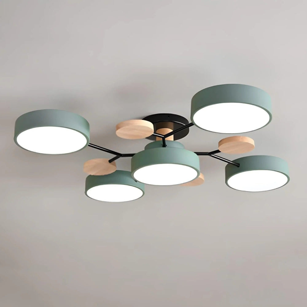 Energy-Efficient LED Semi-Flush Ceiling Chandelier