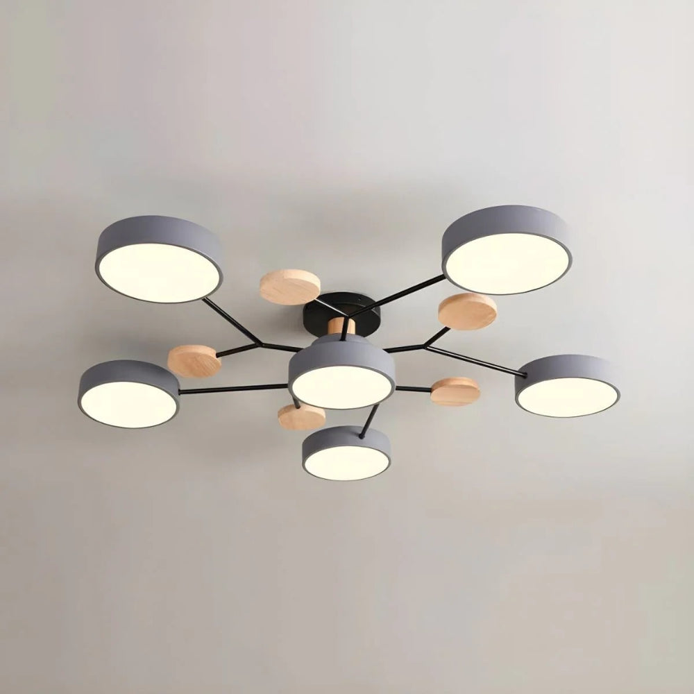Energy-Efficient LED Semi-Flush Ceiling Chandelier