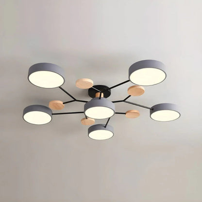 Energy-Efficient LED Semi-Flush Ceiling Chandelier