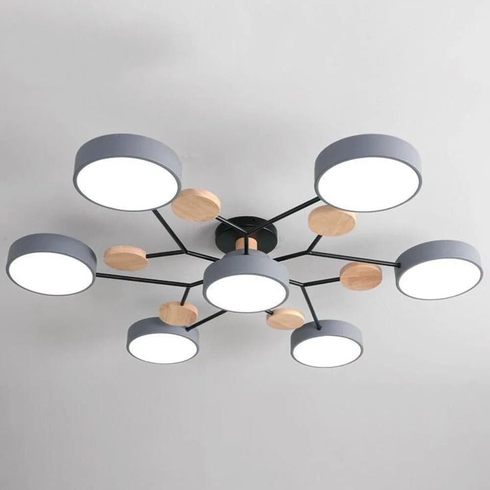 Energy-Efficient LED Semi-Flush Ceiling Chandelier