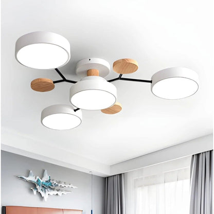 Energy-Efficient LED Semi-Flush Ceiling Chandelier
