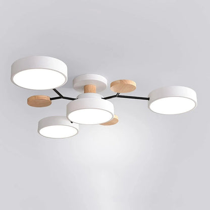Energy-Efficient LED Semi-Flush Ceiling Chandelier