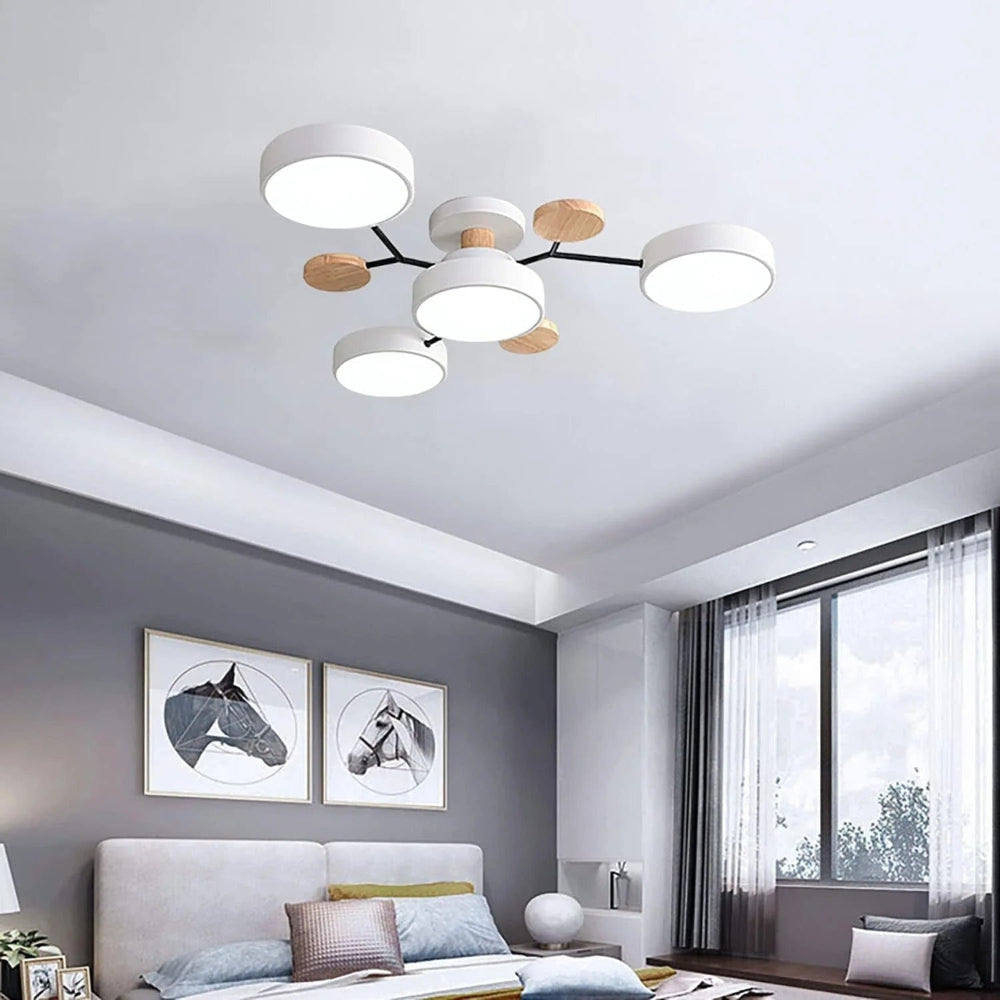 Energy-Efficient LED Semi-Flush Ceiling Chandelier