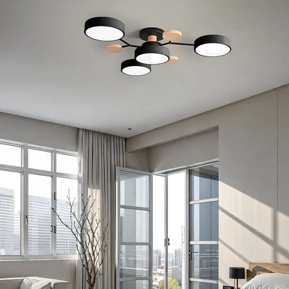 Energy-Efficient LED Semi-Flush Ceiling Chandelier