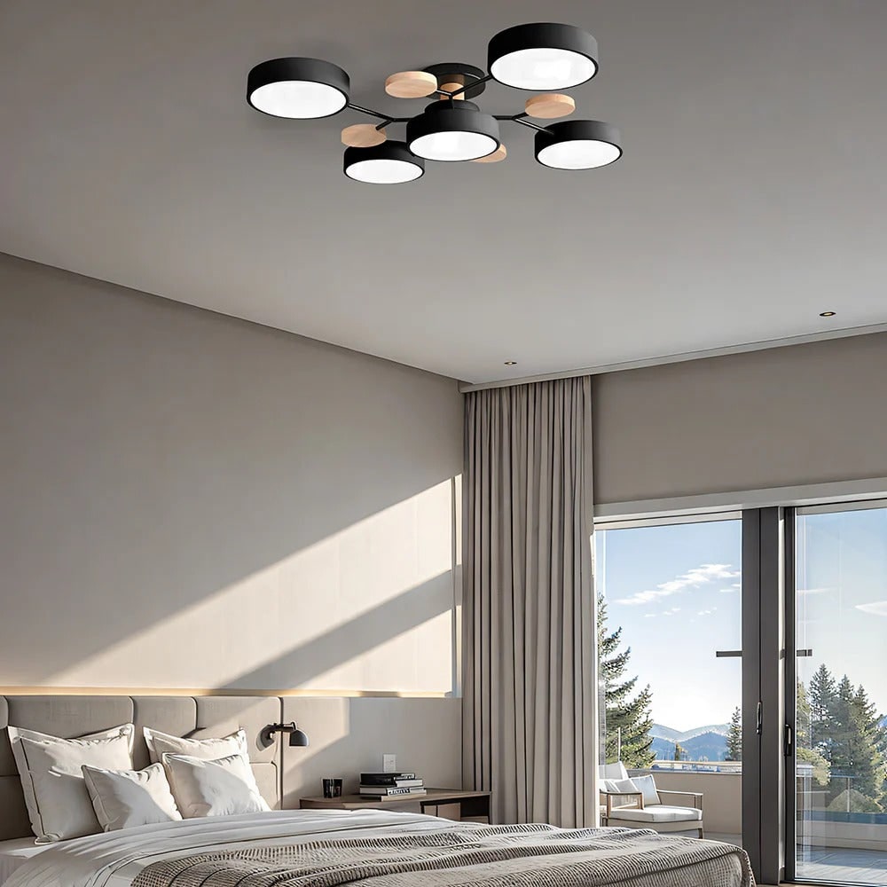 Energy-Efficient LED Semi-Flush Ceiling Chandelier