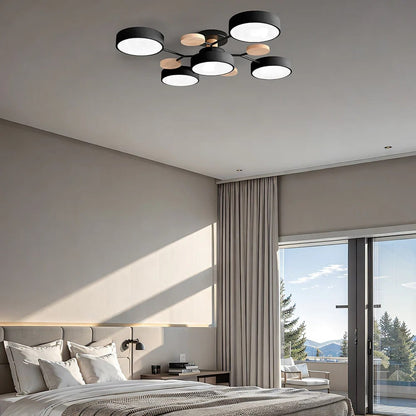 Energy-Efficient LED Semi-Flush Ceiling Chandelier