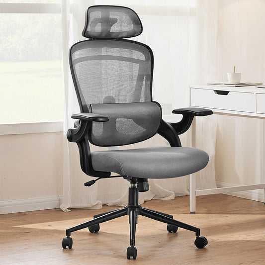 Ergonomic Office Chair Desk Chair Mesh Headrest&Lumbar Support Computer Chair