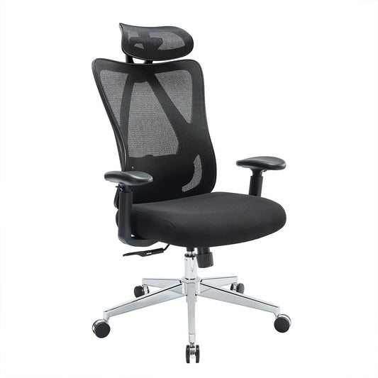 Ergonomic Swivel Mesh Office Computer Chair with Support & Headrest