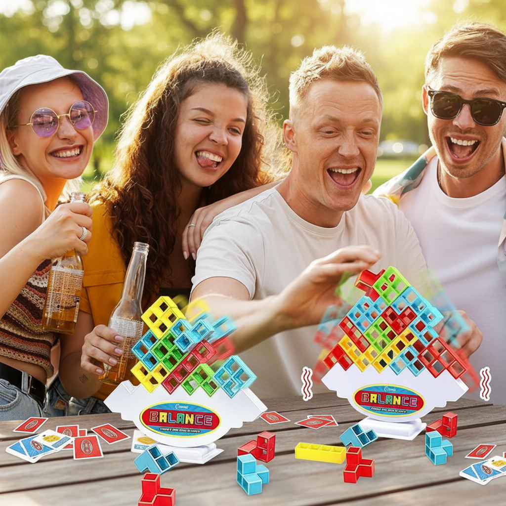 Stacking Block Game for Family Game Night
