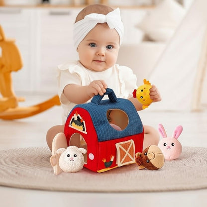 Plush Farm Animal Playset