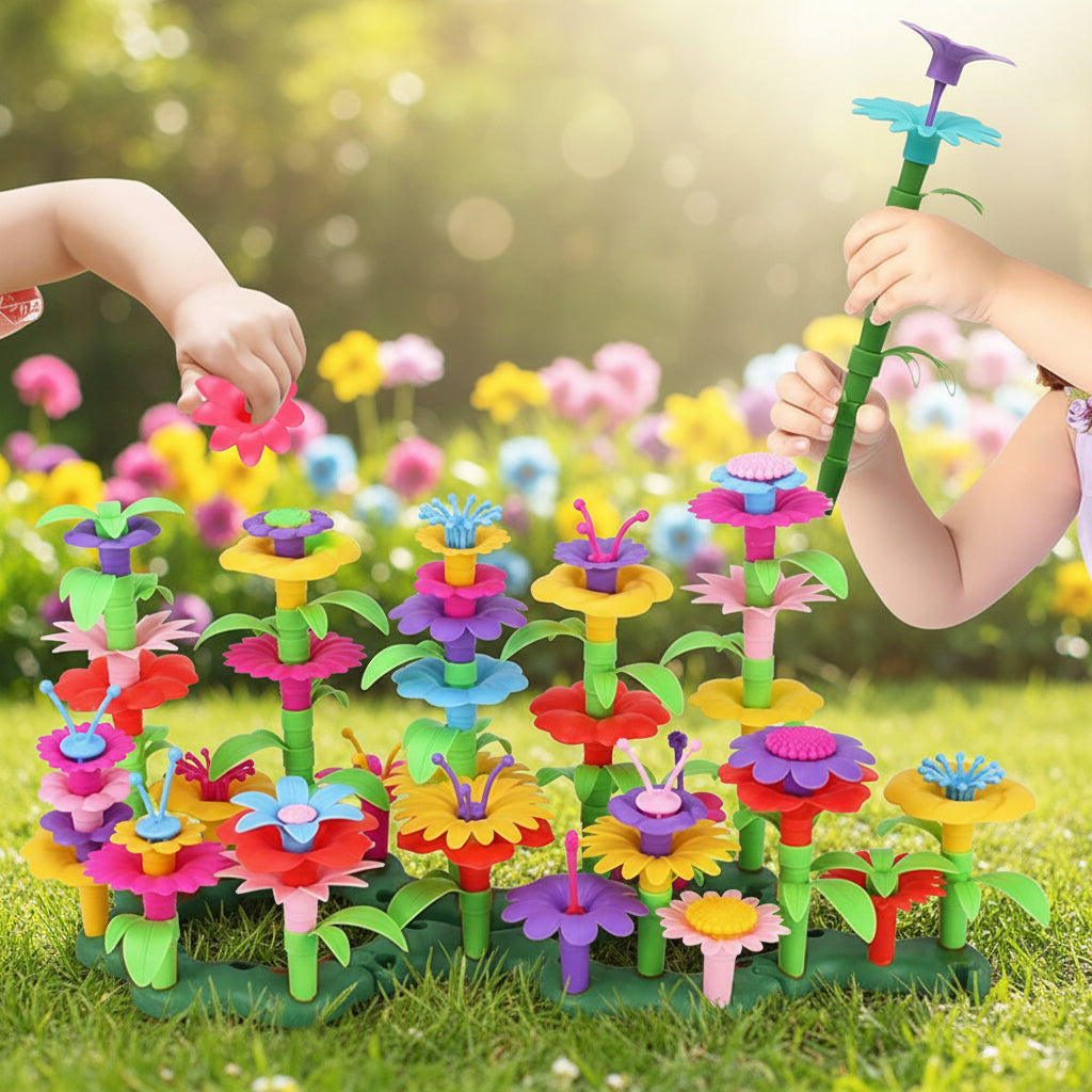 Creative Flower-Building Toy Set