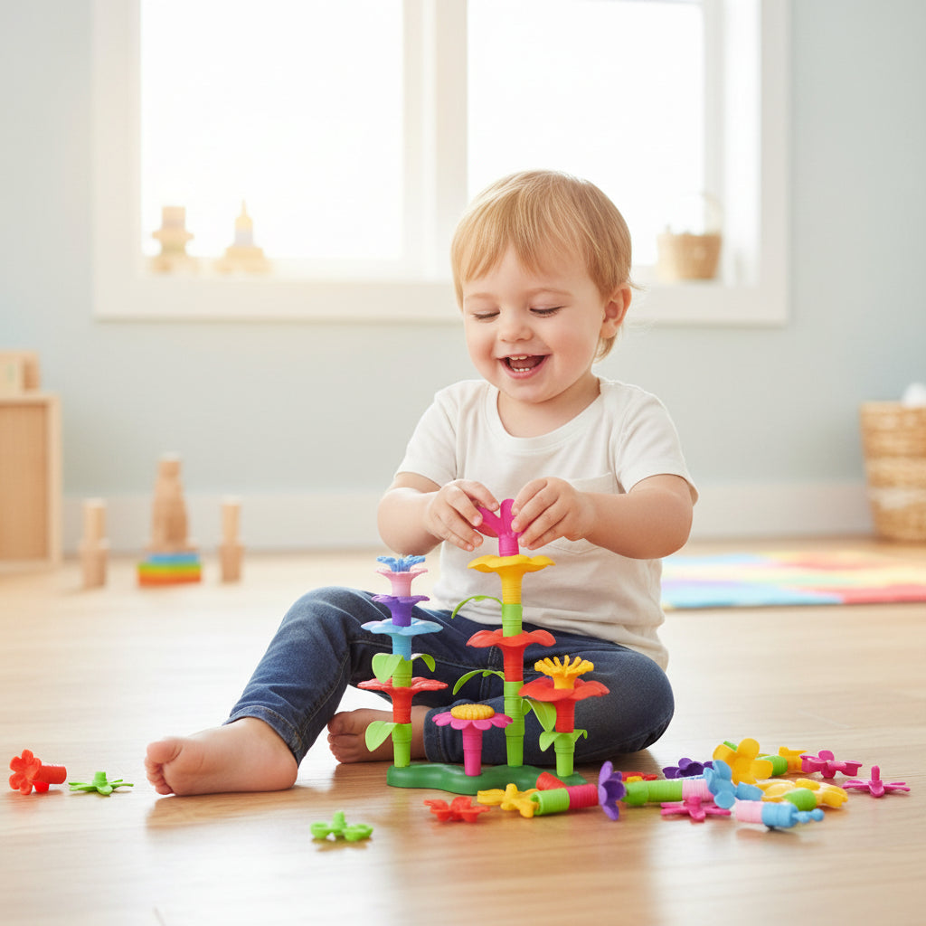 Creative Flower-Building Toy Set
