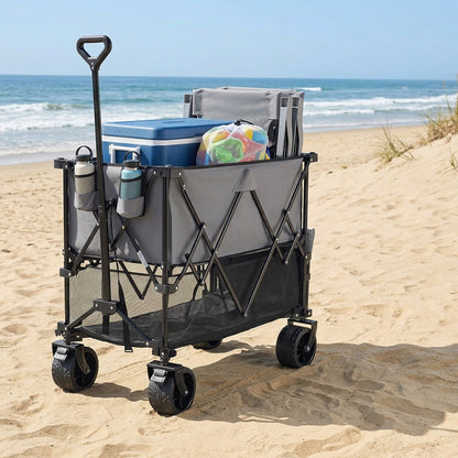 Folding Double-Decker Truck with Brakes Wagon Cart 320L