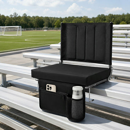 Folding Stadium Seat – Thick Cushion, 350 lbs, Non-Slip