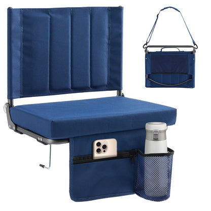 Folding Stadium Seat – Thick Cushion, 350 lbs, Non-Slip