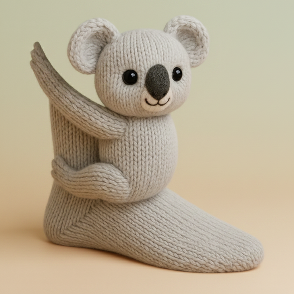 Novelty Animal-Print Knit Socks
