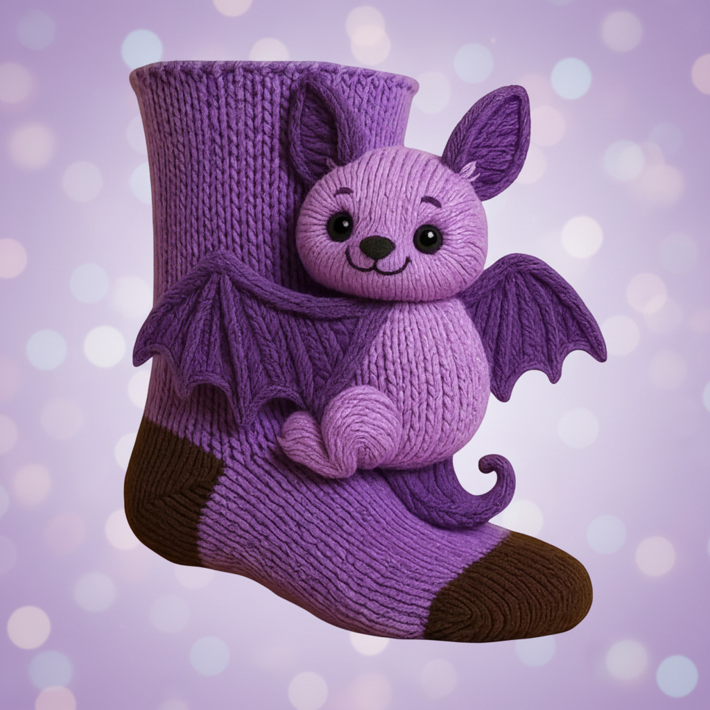 Novelty Animal-Print Knit Socks