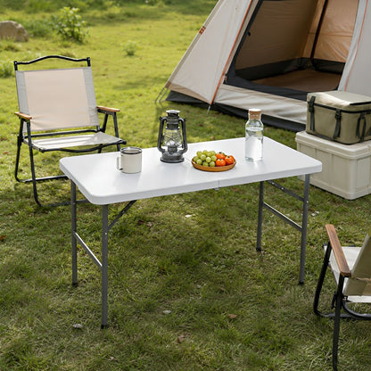 Heavy Duty Folding Table with Handle – For Camping