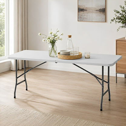 Heavy Duty Folding Table with Handle – For Camping