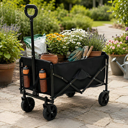 Heavy Duty Folding Utility Wagon Cart Outdoor Trolley