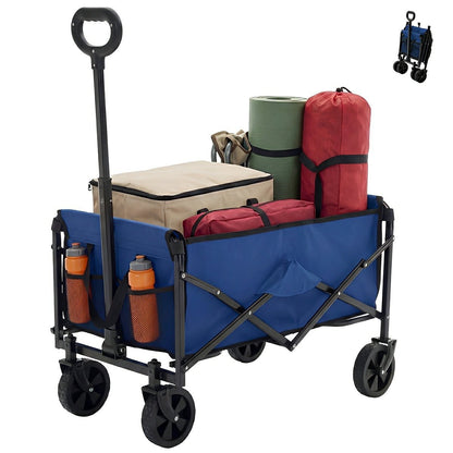 Heavy Duty Folding Utility Wagon Cart Outdoor Trolley