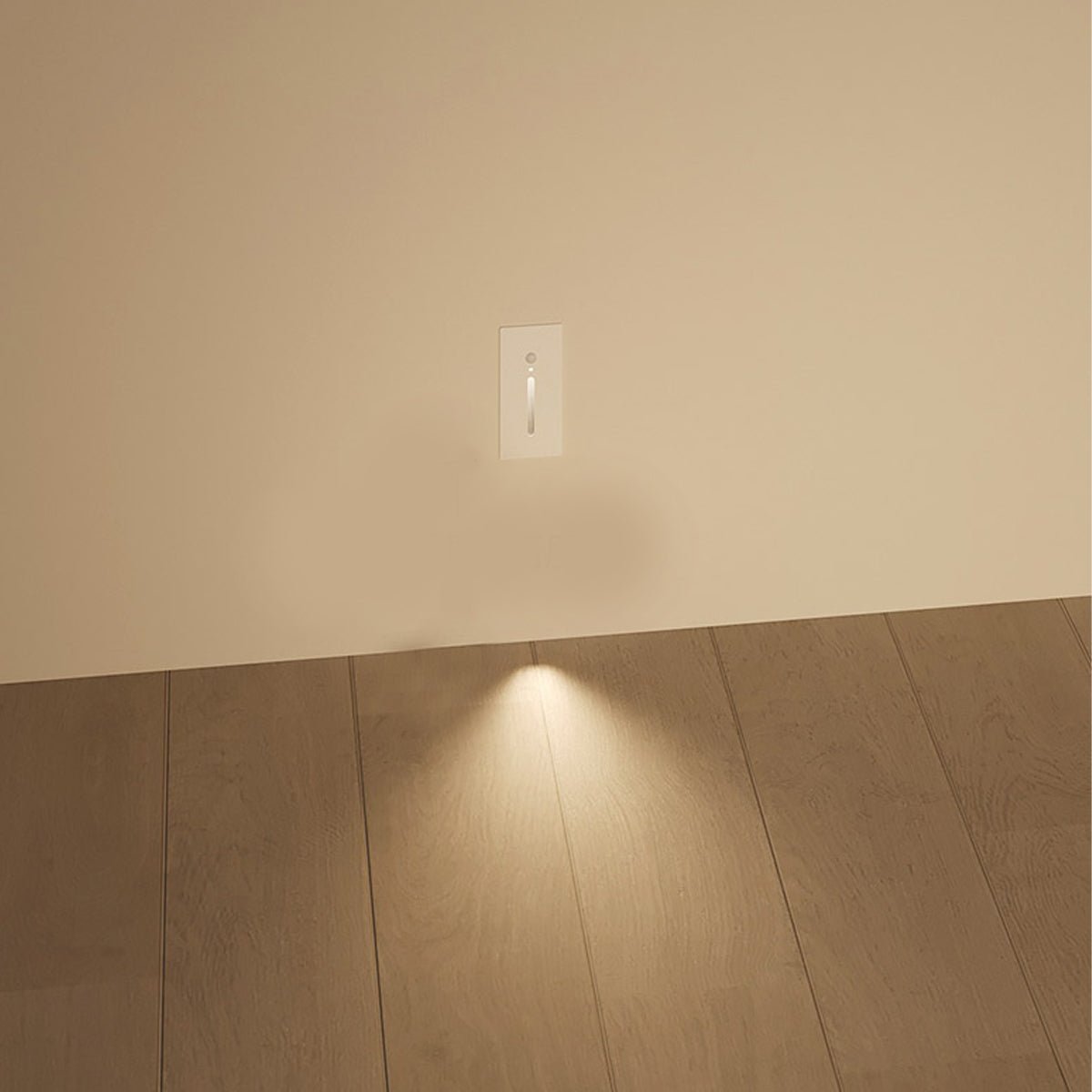 Indoor Minimalist Motion Sensor LED Recessed Stairway Wall Light