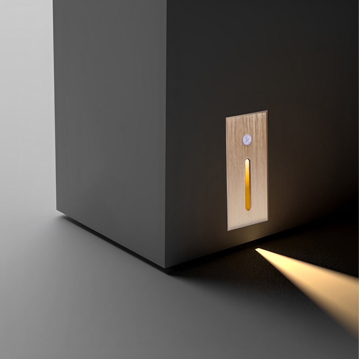 Indoor Minimalist Motion Sensor LED Recessed Stairway Wall Light