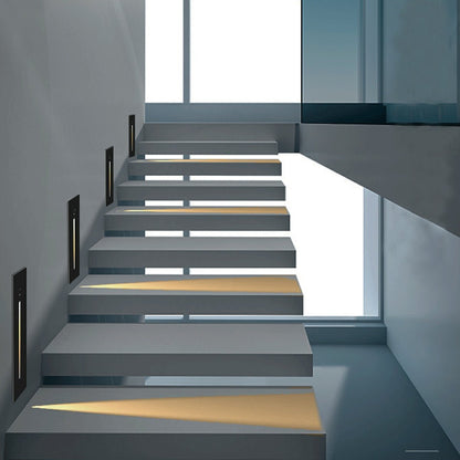 Indoor Minimalist Motion Sensor LED Recessed Stairway Wall Lights