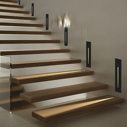 Indoor Minimalist Motion Sensor LED Recessed Stairway Wall Lights