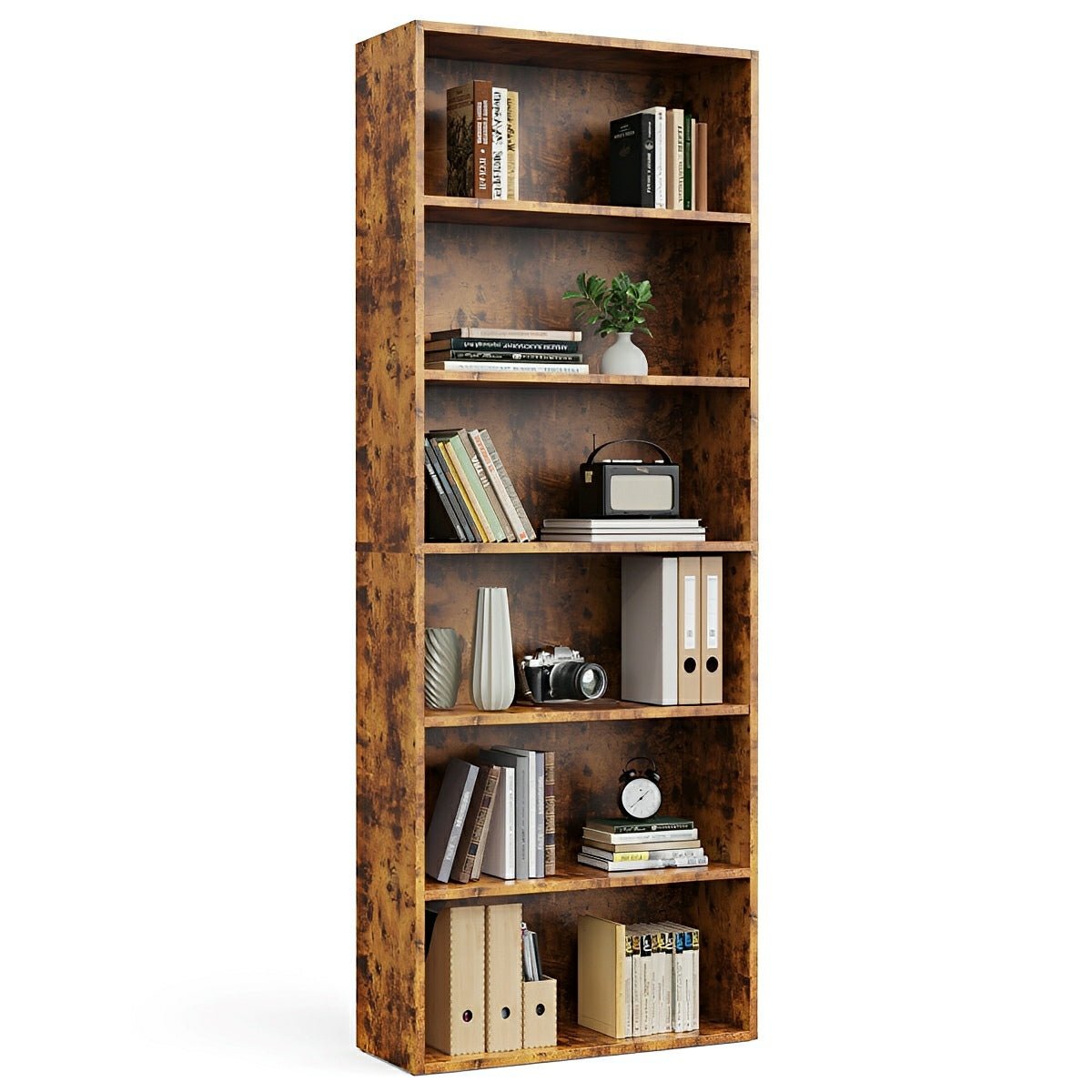 Industrial Bookcase Open Storage Shelf