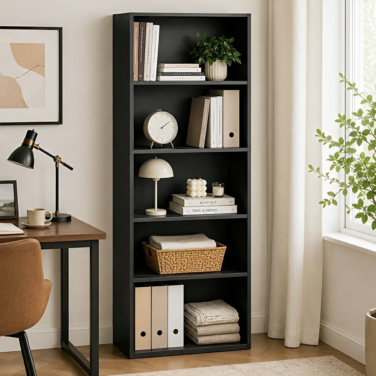 Industrial Bookcase Open Storage Shelf