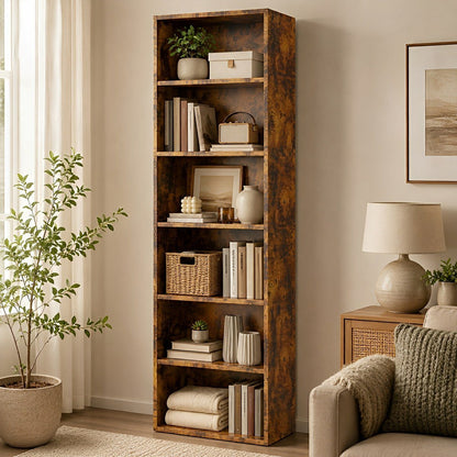 Industrial Bookcase Open Storage Shelf