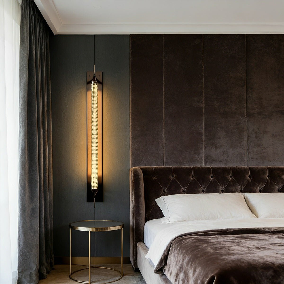 Industrial LED Wall Sconce – Stainless Steel Long Strip Wall Light