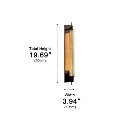 Industrial LED Wall Sconce – Stainless Steel Long Strip Wall Light