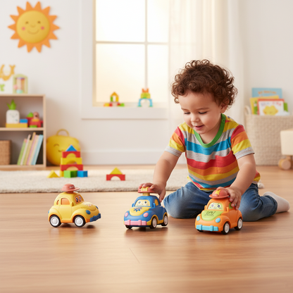 Colorful Interactive Toy Car Playset